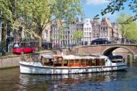 Amsterdam Salon Boat Sightseeing Cruise with Sparkling Wine