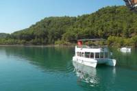 Day Tour by Cabrio Bus and Catamaran Cruise from Side