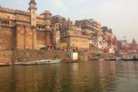 Evening Excursion: Ganga River Walking Tour with Diner Overlooking the River in Varanasi