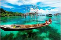 Gayang Trails Fishing Village Crab Catching and Batik Painting from Kota Kinabalu
