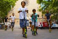 Gràcia Neighborhood Scooter Family Tour in Barcelona