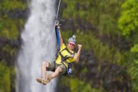 Hilo Shore Excursion: Hamakua Coast Zipline over KoleKole Falls