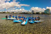Oahu Surf Lessons: Class and Equipment at Ala Moana Beach with Round-Trip Transport