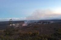 Waterfall and Twilight Red Lava Glow Viewing Tour from Kona