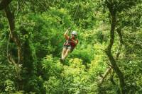 Zipline at Wild Ranch Adventure Park and Kayak Tour on the Chavon River from Santo Domingo