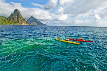 All-Inclusive Anse Chastanet Resort Beach Day: Piton Kayaking, Snorkeling and Powerboat Adventure