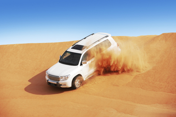 Dubai Combo: Desert Camp Experience by 4x4 and Dhow Dinner Cruise