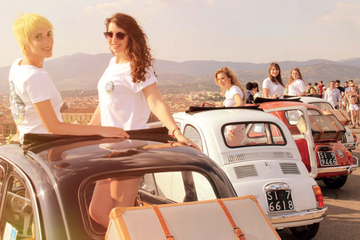 Fiat 500 Vintage Tour by Night from Florence with dinner