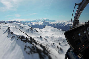 Helicopter tour over Mont Blanc Mountain