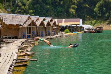 Khao Sok Jungle Safari and Raft House Adventure on Cheow Larn Lake from Krabi Khao Sok Jungle Safari and Raft House Adventure on Cheow Larn Lake from Krabi