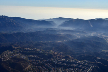 Los Angeles Air Tour over Malibu Canyon or the Hollywood Sign