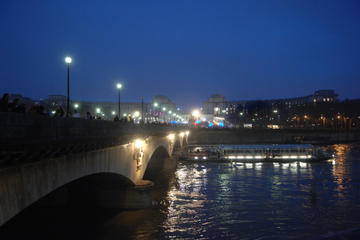 Paris by Night: Dinner at Les Ombres, Seine River Sightseeing Cruise and Cabaret Show
