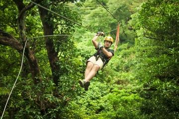 Private Belize City Adventure: Zipline Tour at Jaguar Paw and Crystal Cave Tubing