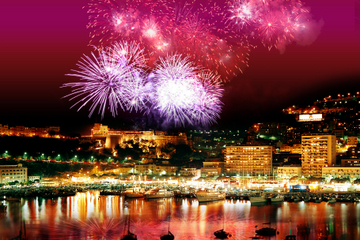 Private Luxury Yacht Fireworks Cruise from Monaco with Personal Skipper