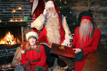 Summer Santa Claus Safari Including Riverboat Cruise and Reindeer Farm Visit from Rovaniemi