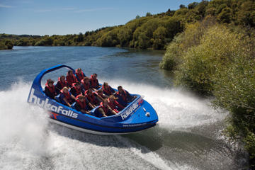Taupo Adventure Combo: Jet Boat Ride, Helicopter Flight, Scenic Cruise and Whitewater Rafting